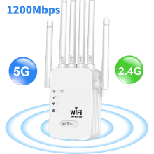 WiFi Repeater WIFI Range Extender WiFi Signal Booster 2.4G 5G Dual Band 2.4G 5G 1200M Vit