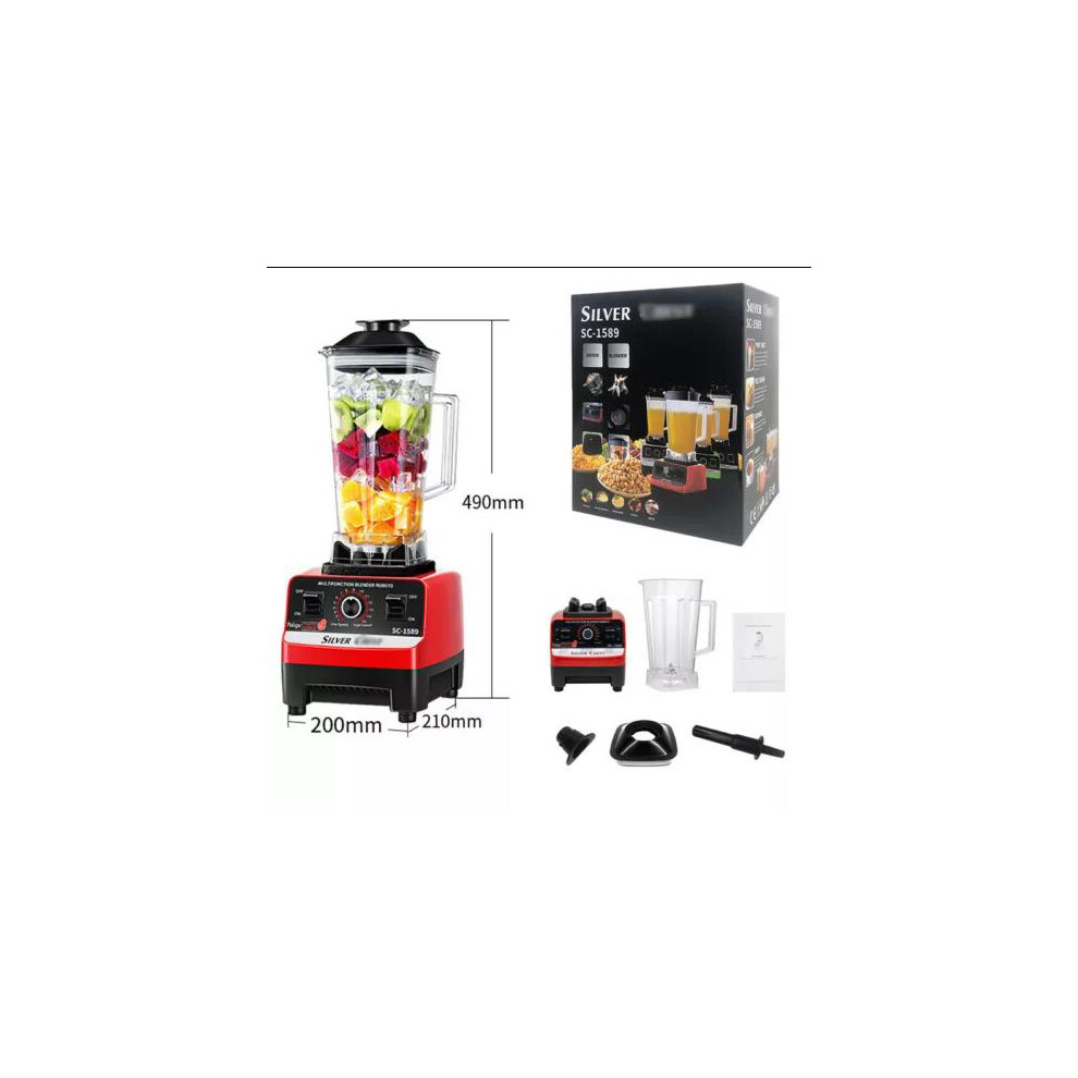 2 Jugs Commercial Blender Food Processor Smoothie Juicer Ice Crusher