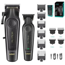 Hårklippare professionell sladdlös hårklippare Barber Choice Clippers LED-display h,V-197 V-995