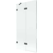 Mexen Lunar paravan de baie cu 2 uși stânga 90 x 150 cm, transparent, gun metal - 897-090-100-95-00-L