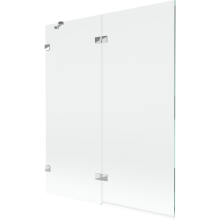 Mexen Lunar paravan de baie cu 2 canaturi stânga 140 x 150 cm, transparent, crom - 897-140-100-01-00-L