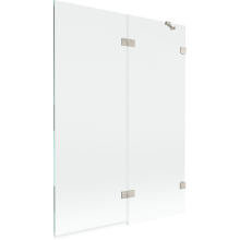 Mexen Lunar paravan de baie 2 panouri dreapta 130 x 150 cm, transparent, nichel periat - 897-130-100-97-00-P