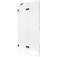 Paravan cadă Mexen Lunar cu 2 uși pliabile stânga 90 x 150 cm, transparent, gri periat - 897-090-100-66-00-L