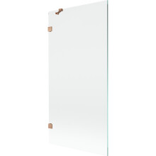 Mexen Lunar paravan cadă 1-foaie 90 x 150 cm, transparent, cupru periat - 897-090-000-65-00