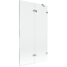 Mexen Lunar paravan de cadă cu 2 uși dreapta 100 x 150 cm, transparent, crom - 897-100-100-01-00-P