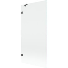 Mexen Lunar perete despărțitor pentru cadă, cu 1 panou, 90 x 150 cm, transparent, gri armat periat - 897-090-000-66-00