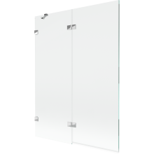 Mexen Lunar paravan de baie cu 2 uși stânga 130 x 150 cm, transparent, crom - 897-130-100-01-00-L