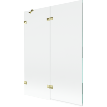 Mexen Lunar paravan de duș cu 2 uși stânga 130 x 150 cm, transparent, auriu - 897-130-100-50-00-L