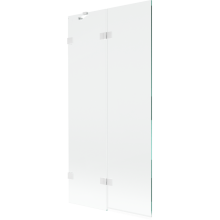 Paravan duș Mexen Lunar cu 2 panouri stânga 90 x 150 cm, transparent, alb - 897-090-100-20-00-L