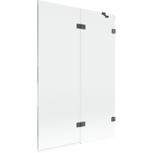 Mexen Lunar paravan de duș cu 2 canaturi, dreapta 120 x 150 cm, transparent, gri armat periat - 897-120-100-66-00-P
