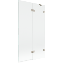 Mexen Lunar paravan de cadă cu 2 aripi, dreapta 100 x 150 cm, transparent, nichel periat - 897-100-100-97-00-P