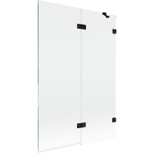 Mexen Lunar paravan de duș cu 2 uși batante dreapta 120 x 150 cm, transparent, negru - 897-120-100-70-00-P