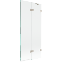 Paravan de cadă Mexen Lunar cu 2 uși, dreapta 80 x 150 cm, transparent, nichel periat - 897-080-100-97-00-P