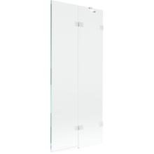 Mexen Lunar paravan de baie cu 2 aripi, dreapta 80 x 150 cm, transparent, alb - 897-080-100-20-00-P