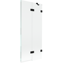 Mexen Lunar parawan nawannowy 2-skrzydłowy prawy 80 x 150 cm, transparent, czarny - 897-080-100-70-00-P