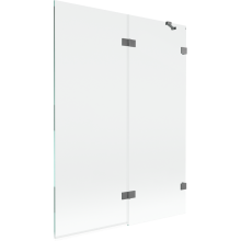 Mexen Lunar paravan de baie cu 2 aripi, dreapta 130 x 150 cm, transparent, metal armat - 897-130-100-95-00-P