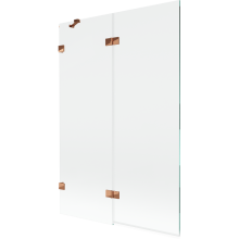 Mexen Lunar paravan de duș cu 2 aripi stânga 120 x 150 cm, transparent, aur roz - 897-120-100-60-00-L
