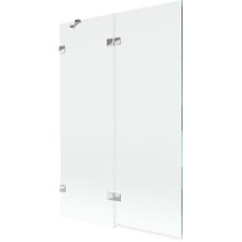 Mexen Lunar paravan de cadă cu 2 aripi, stânga 120 x 150 cm, transparent, crom - 897-120-100-01-00-L