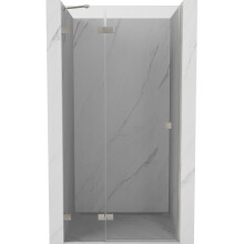 Mexen Lunar drzwi prysznicowe uchylne lewe 85 cm, transparent, nikiel szczotkowany - 834-085-000-97-00-L