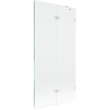 Mexen Lunar paravan de baie cu 2 uși dreapta 90 x 150 cm, transparent, alb - 897-090-100-20-00-P