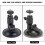 Universal Alloy & Plastic Suction Cup Mount Adapter Base Black 9
