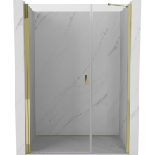 Mexen Mist-B Duschdrehtür 100 cm, transparent, gold - 8A2-100-001-50-00