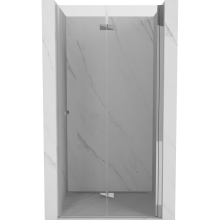 Mexen Mist-F Duschfaltür rechts 75 cm, transparent, Chrom - 8A6-075-000-01-00-P
