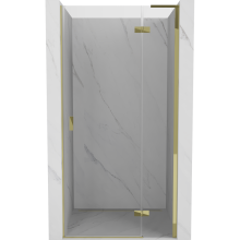 Mexen Mist-H L Duschdrehfalttür rechts 85 cm, transparent, golden - 8A5L-085-000-50-00-P