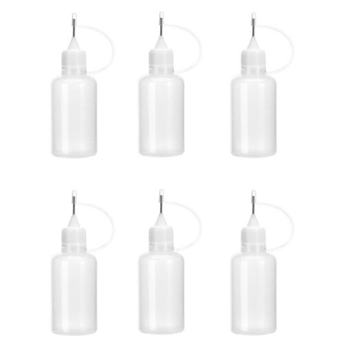 6Pcs 30ml Needle Tip Glue Bottle DIY Paper Art 2