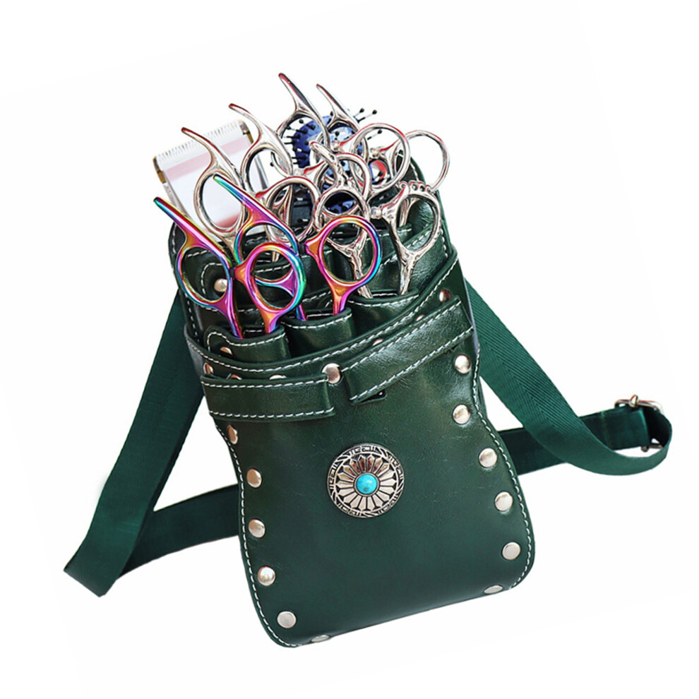 Barber Scissors Bag Hairstylist Waist Bag 7-Slot 8195014481289