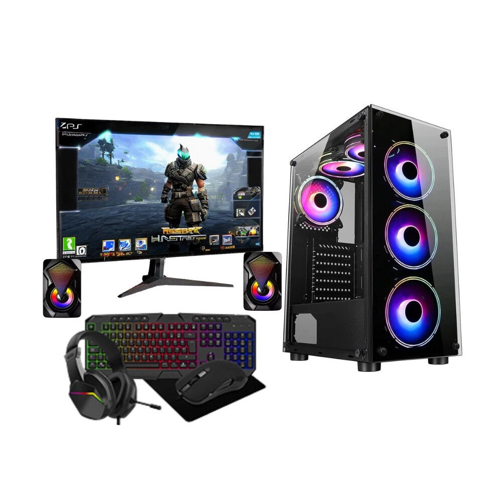 Fast Gaming Pc Bundle Core I5 16Gb Ram 1Tb + 128Gb Ssd Gt730 4Gb Windows 11P 012453647879
