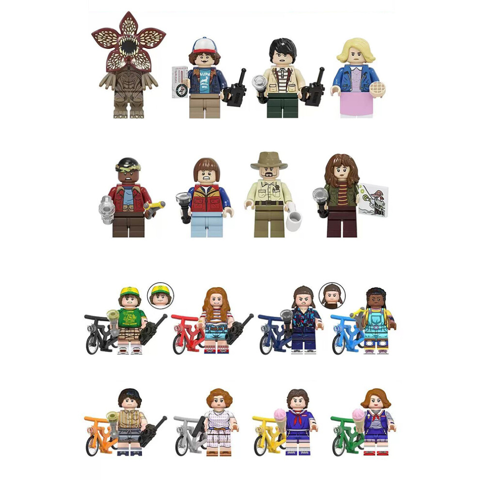 Enekio (16Pcs-A) 24Pcs Stranger Things Minifigures Toys Fits Lego