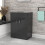 NES Home Nes Home 600mm Vanity Unit Cabinet With Worktop Dark Grey 1