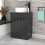 NES Home Nes Home 600mm Vanity Unit Cabinet With Worktop Dark Grey 3