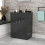 NES Home Nes Home 600mm Vanity Unit Cabinet With Worktop Dark Grey 4