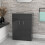 NES Home Nes Home 600mm Vanity Unit Cabinet With Worktop Dark Grey 5