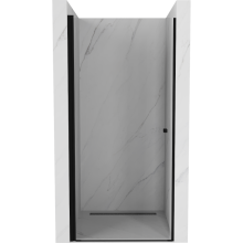 Mexen Pretoria ușa de duș cu balamale 90 cm, transparent, Neagră - 852-090-000-70-00