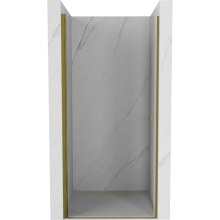 Mexen Pretoria Drehbare Duschtür 100 cm, transparent, gold - 852-100-000-50-00