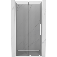 Mexen Velar ușă de duș culisantă 120 cm, transparent, albă - 871-120-000-01-20