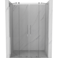 Mexen Velar Duo ușă de duș culisantă 140 cm, transparent, Crom - 871-140-000-02-01