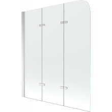 Mexen Felix paravan cadă 3-aripi120 x 140 cm, transparent, Crom - 890-120-003-01-00