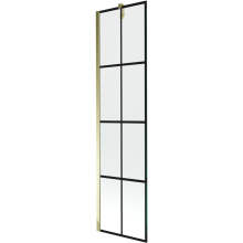 Mexen Next paravan cadă 1-aripă 50 x 150 cm, Model negru, Auriu - 895-050-000-00-77-50