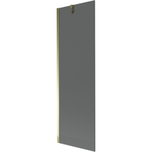 Mexen Next 1 szárnyas kádparaván 60 x 150 cm, Sötétszürke, Arany - 895-060-000-00-40-50