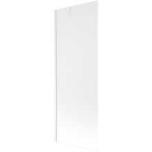 Mexen Next vanová zástěna 1 křídlo 70 x 150 cm, Vzor jinovatky, Bílá - 895-070-000-00-30-20