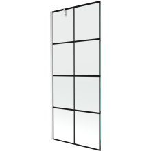 Mexen Next paravan cadă 1-aripă 80 x 150 cm, Model negru, Crom - 895-080-000-00-77-01