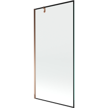 Mexen Next paravan cadă 1-aripă 90 x 150 cm, Model negru, Roz-Auriu - 895-090-000-00-70-60