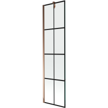 Mexen Next paravan cadă 1-aripă 50 x 150 cm, Model negru, Roz-Auriu - 895-050-000-00-77-60