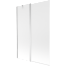 Mexen Flip paravan cadă 1-aripă 120 x 150 cm, Înghețat, Crom - 894-120-101-01-30