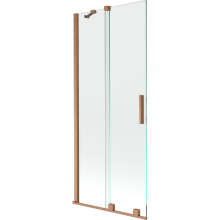 Mexen Velar paravan cadă 2-aripi culisant 85 x 150 cm, transparent, Cupru cu aspect periat - 896-085-000-01-65