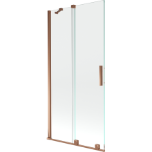 Mexen Velar dvoudílná vana 90 x 150 cm, transparentní, růžové zlato - 896-090-000-01-60